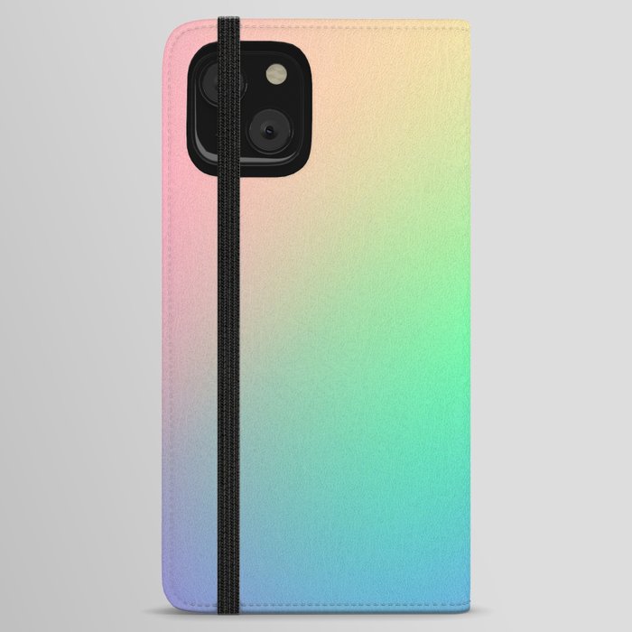 Rainbow Watercolor Gradient  iPhone Wallet Case