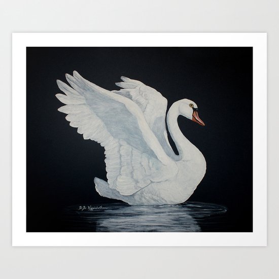 The Flirt painting Art Print