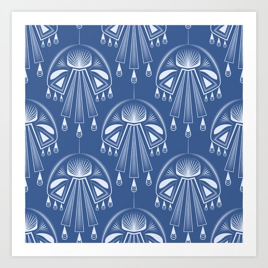 Light dreams. Blue Deco. No. 1. Art Print