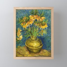 Vincent van Gogh "Imperial Fritillaries in a Copper Vase" Framed Mini Art Print