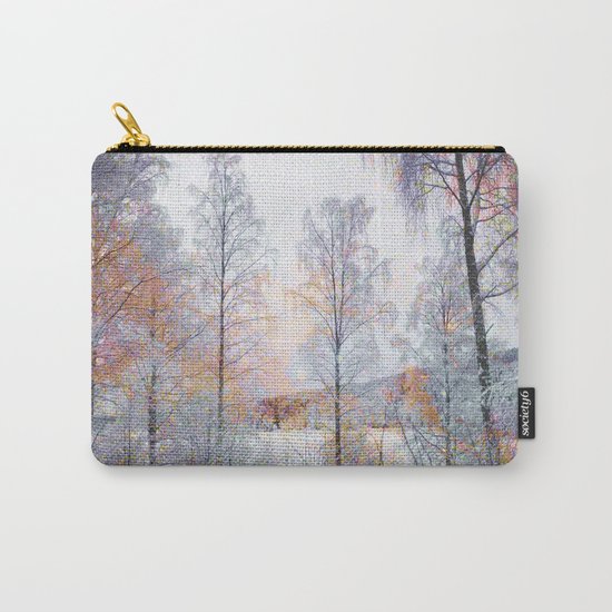 Winter in Norwegian Woods Carry-All Pouch
