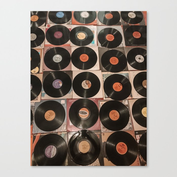 floor of vinyls  Canvas Print
