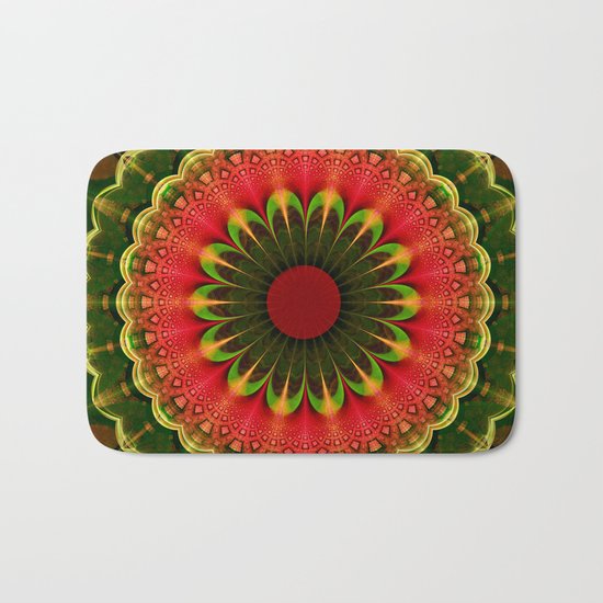 Winter mood, Abstract pattern design Bath Mat