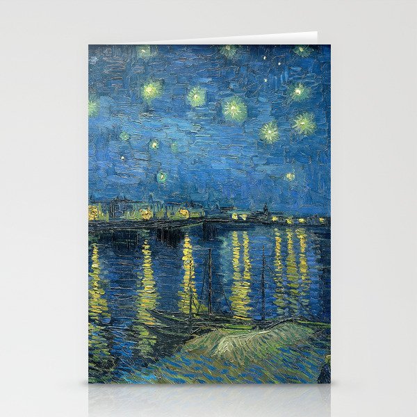 Starry night over the Rhône Stationery Cards