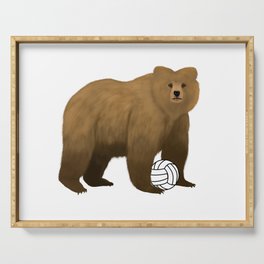 Bear Volleyball Serving Tray