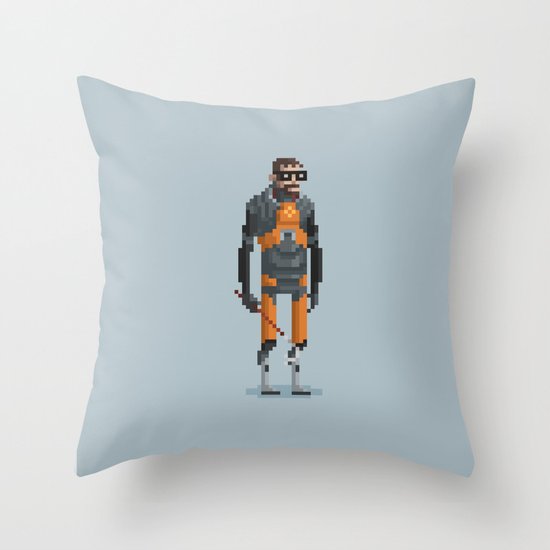 Man With a Crowbar Throw Pillow