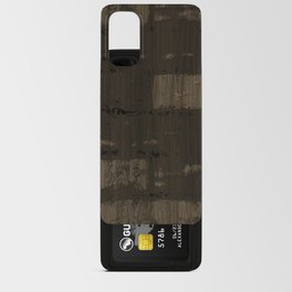 Brown engraved wood board Android Card Case