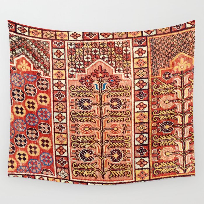 Khotan Saf East Turkestan Rug Print Wall Tapestry