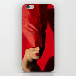 Red Passion Lady iPhone Skin