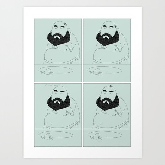 HAIR LOSS Art Print
