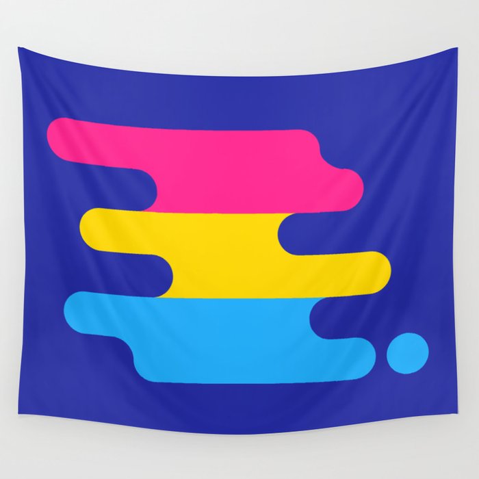 Pansexual Colors Flag Wall Tapestry