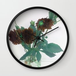 Vintage Flowers Wall Clock