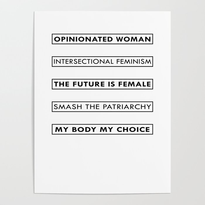 Feminist Statement Art, Stickers, Shirts, Mugs, Prints... Poster