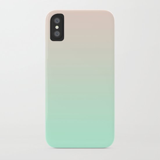 PEACH & MINT FADE iPhone Case