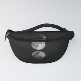 Three Moons Fanny Pack | Threemoons, Photo, Moonphases, Fullmoon, Space, Moons, Digital Manipulation, Black And White, Stars, Digital 