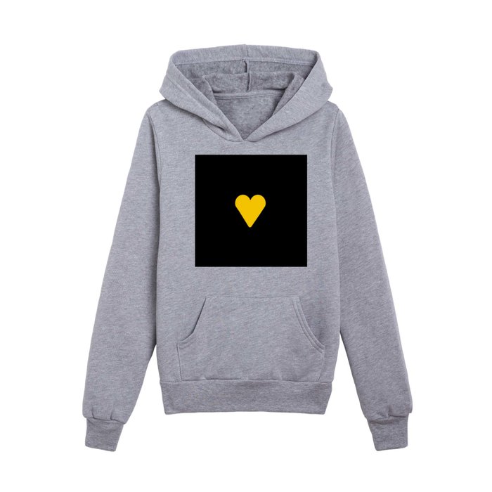 heart and love 58 - golden Kids Pullover Hoodie