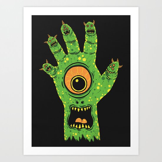 Finger Monsters Art Print