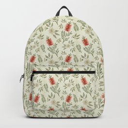 Bottlebrush & Gum Blossom - Native Lime - Small Backpack