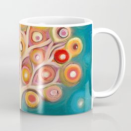 Tree of life with colorful abstract circles Coffee Mug