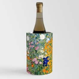 Gustav Klimt - Flower Garden - 1906 - Re-Mastered Print Wine Chiller