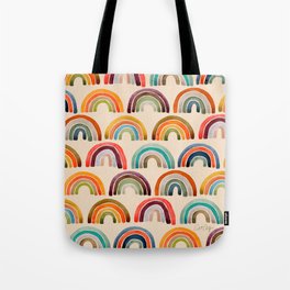 Rainbow Watercolor – Retro Palette Tote Bag