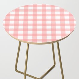 Classic Check - peach Side Table