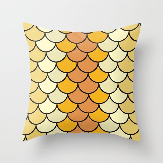 Yellow Bloom Throw Pillow