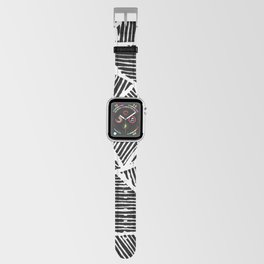 Geometry Black Lines Apple Watch Band