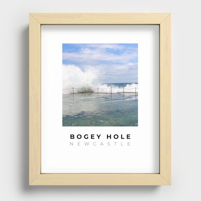 Bogey Hole Newcastle Poster Recessed Framed Print