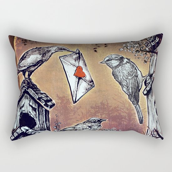 Love Birds Rectangular Pillow