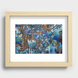 Winter Painting Recessed Framed Print