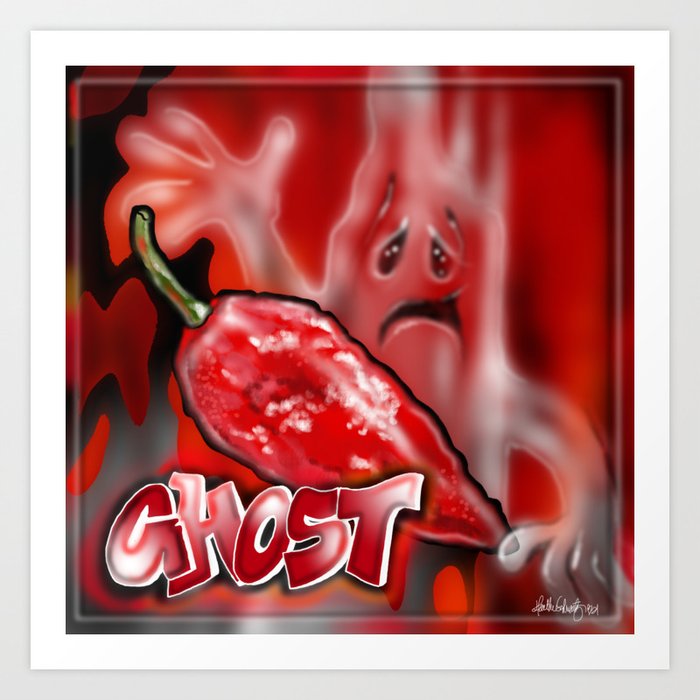 Ghost Pepper Art Print