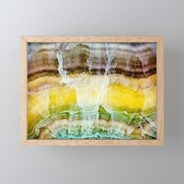 banded fluorite Framed Mini Art Print