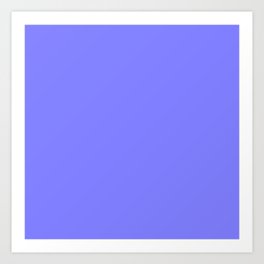 Simply Periwinkle Solid Color  Art Print