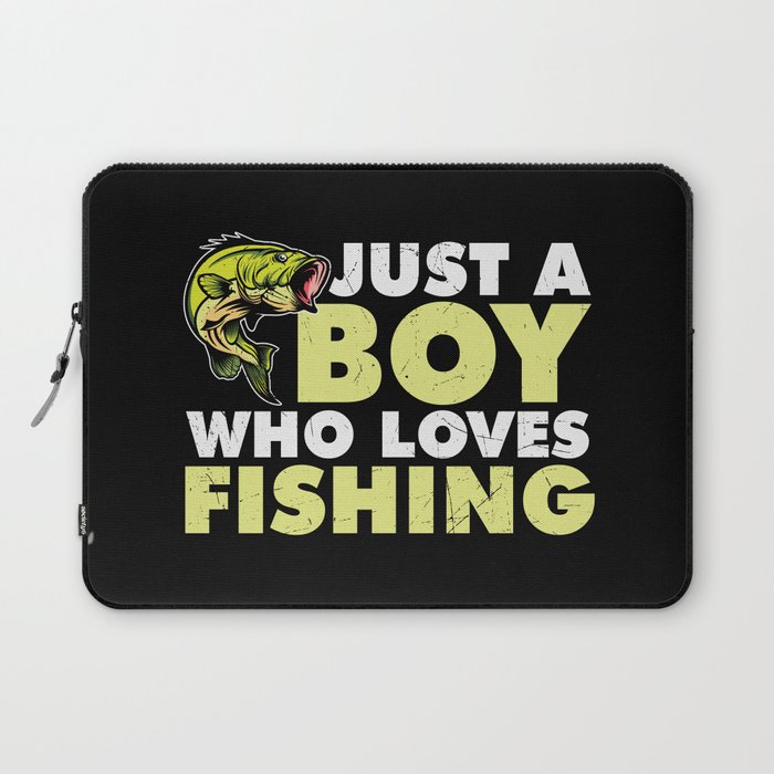 Just A Boy Who Loves Fishing Laptop Sleeve