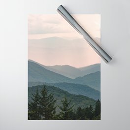Smoky Mountain Pastel Sunset Wrapping Paper