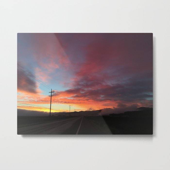 A Beautiful Day for a Launch Metal Print
