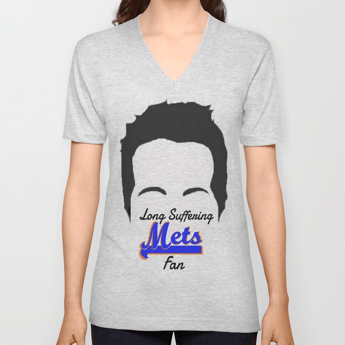Long Suffering Mets Fan V Neck T Shirt by TheBabyJedi Society6