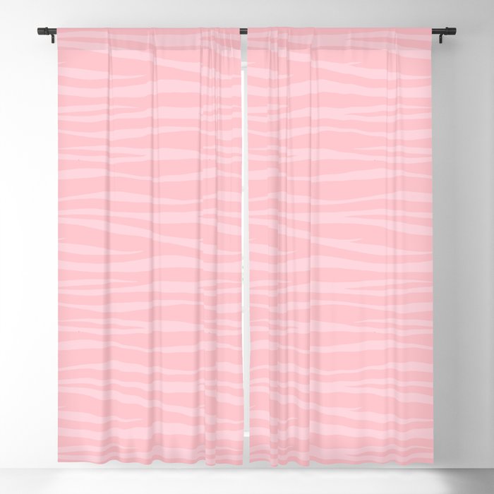 Zebra Print Pink Marshmallow Blackout Curtain By Silverpegasus