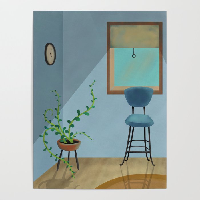 Chair & Vine Poster