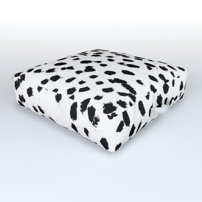 Black and White Dalmatian Outdoor Floor Cushion