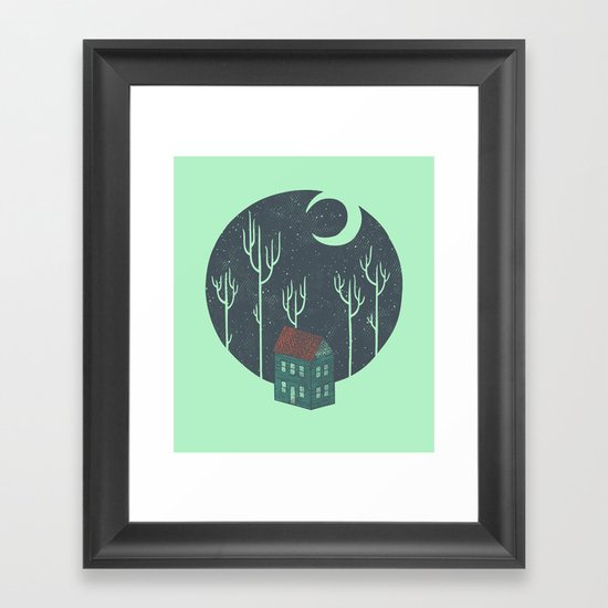 At Night Framed Art Print