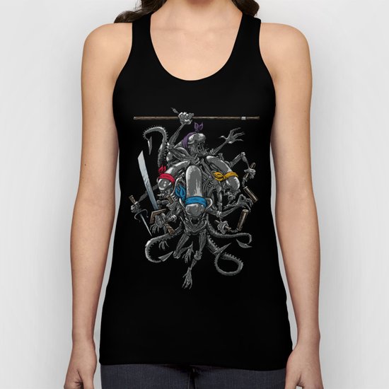 Ancient Ninja Xenomorphs Unisex Tank Top
