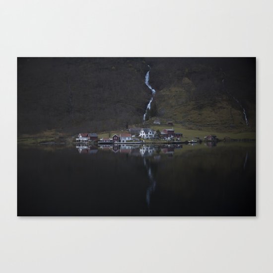 River that vanishes (Fjord) Canvas Print