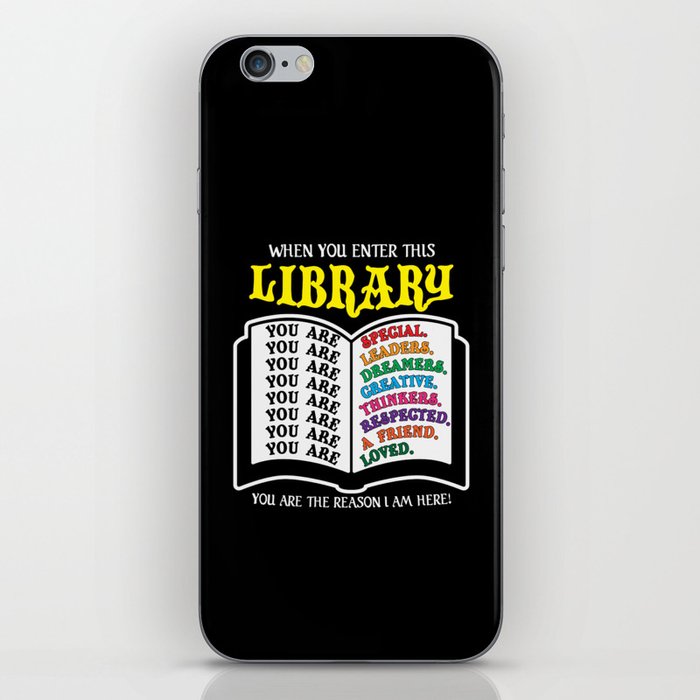 Cool Librarian Saying iPhone Skin
