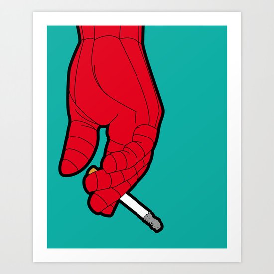 The secret life of heroes - Spidersmoke Art Print