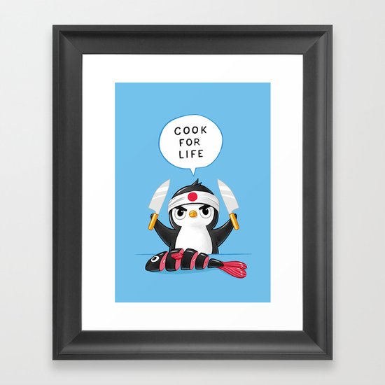 Penguin Chef Framed Art Print