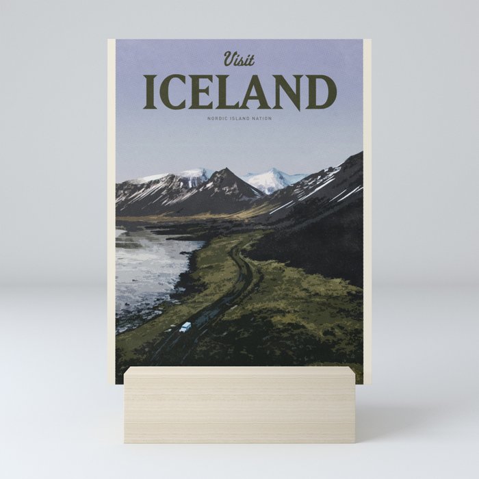 Visit Iceland Mini Art Print