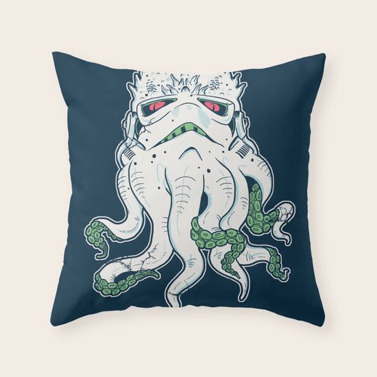 Stormthulhu Throw Pillow