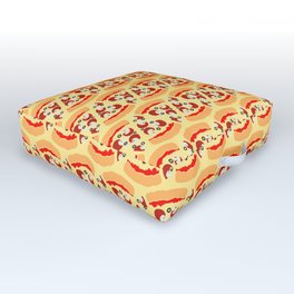 Cheesy Pizza Outdoor Floor Cushion